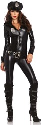 Catsuit Sexy Politie Agente Zwart