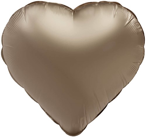 Folieballon Hart Goud Ultra Mat (45cm)