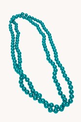 Parelketting Glas Lang Turquoise