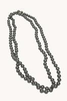 Parelketting Glas Lang Zilver