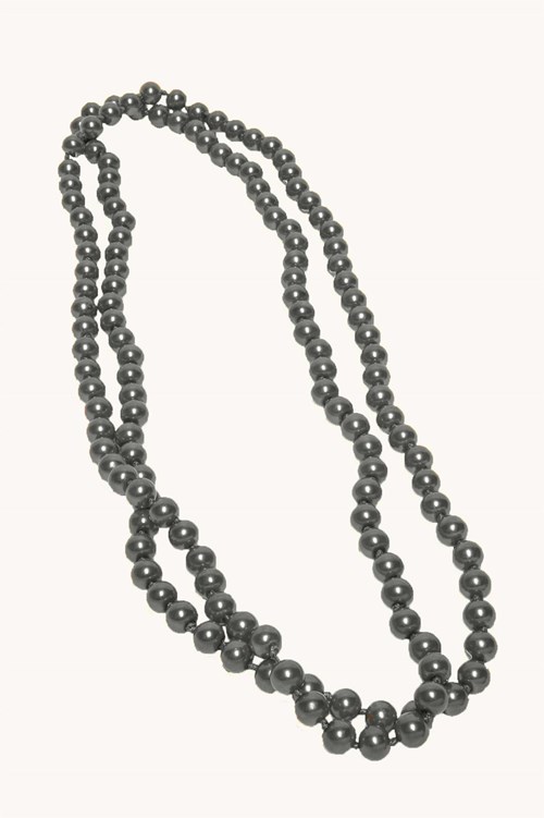 Parelketting Glas Lang Zilver
