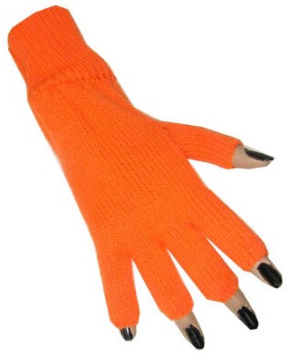 Vingerloze Handschoenen Oranje