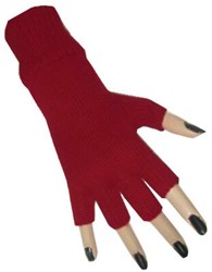 Vingerloze Handschoenen Rood
