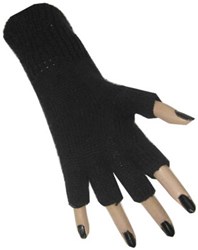 Vingerloze Handschoenen Zwart