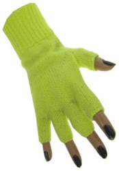Vingerloze Handschoenen Neon Geel
