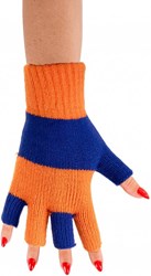Vingerloze Handschoenen Blauw/Oranje