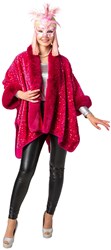 Pailletten Poncho Pink Luxe