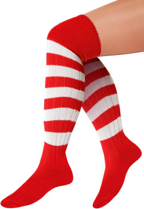 Kniekousen Rood/Wit