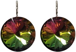 Oorbellen Diamanten Rond Rainbow Multi