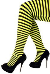 Panty Gestreept Neon Geel/Zwart