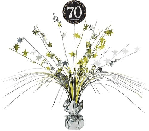 Tafeldecoratie 70 Happy Birthday Sparkling Celebrations (45,5cm)