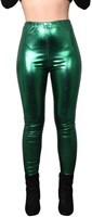 Groene Legging Metallic