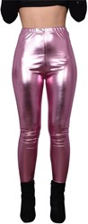 Roze Legging Metallic