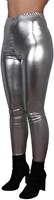 Zilveren Legging Metallic (zijkant)