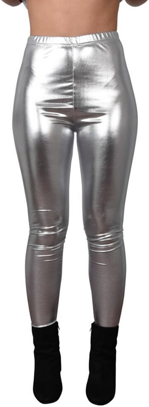 Zilveren Legging Metallic