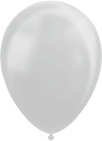 Ballonnen Metallic Zilver 30cm - 100 stuks