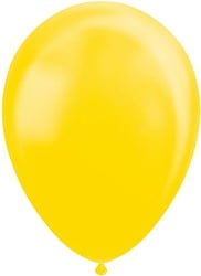 Ballonnen Metallic Geel 30cm - 25st