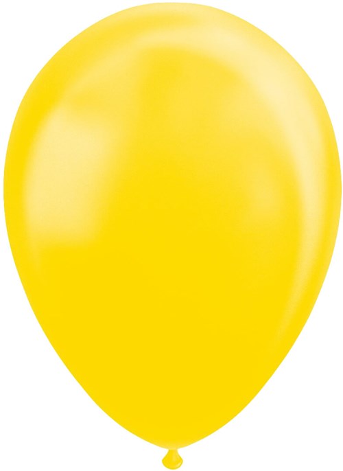 Ballonnen Metallic Geel 30cm - 25st
