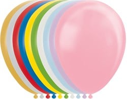Ballonnen Metallic Multi 30cm - 25st