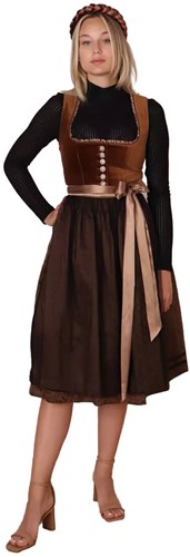 Dirndl Klara Bruin (70cm) - 2dlg.