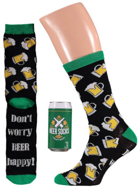 Calze Divertenti Con Bavoso Bier - Calzini Con Ricamo A Forma Di Boccale Di Birra - Unisex Taglia Unica 39-45 - Per Oktobor E Regali Umoristici - 2