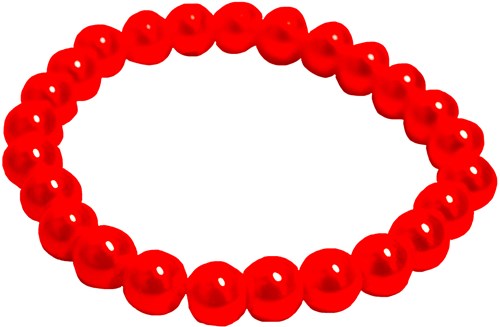 Parelarmband Rood