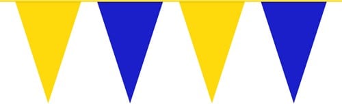 Vlaggenlijn Groot Geel/Blauw (10m)