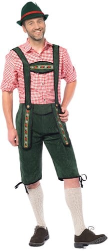 Lederhose Lang Groen Johan
