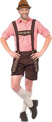 Lederhose Kort Donkerbruin Johan