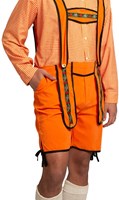 Lederhose Kort Oranje Johan (detail)