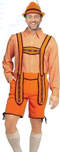 Lederhose Kort Oranje Johan