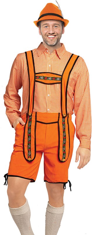 Lederhose Kort Oranje Johan