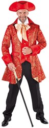 Herenjas Markies Brokaat Rood 