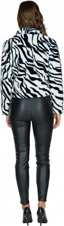 Carnavals Bontjas Zebra Kort (achterkant)