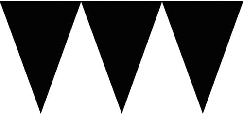 Vlaggenlijn Zwart - 4,5m