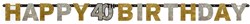 Letterslinger 40 Sparkling Celebrations Silver & Gold (2,1m.)
