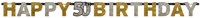 Letterslinger 50 Sparkling Celebrations Silver & Gold (2,1m.)