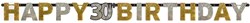 Letterslinger 30 Sparkling Celebrations Silver & Gold (2,1m.)
