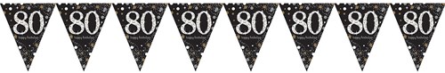 Vlaggenlijn 80 Sparkling Celebrations Silver & Gold (4m)