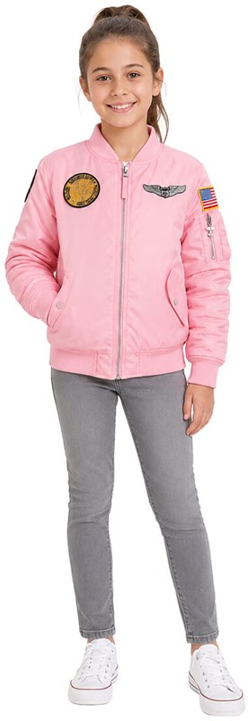 Kinder MA-1 Flight Jacket Roze