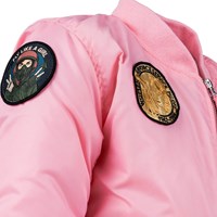 Kinder MA-1 Flight Jacket Roze (emblemen)