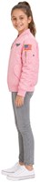 Kinder MA-1 Flight Jacket Roze (zijkant)