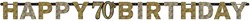 Letterslinger 70 Sparkling Celebrations Silver & Gold (2,1m.)