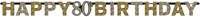 Letterslinger 80 Sparkling Celebrations Silver & Gold (2,1m.)