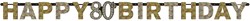 Letterslinger 80 Sparkling Celebrations Silver & Gold (2,1m.)