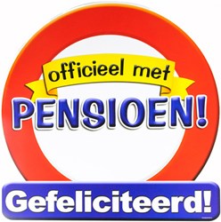 Huldeschild Officieel Met Pensioen