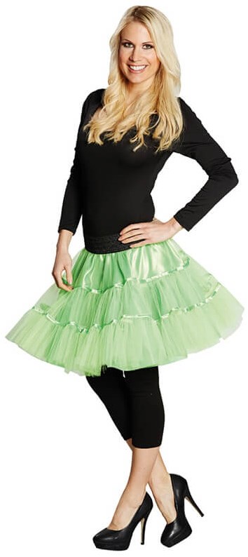 Groene tulle rok met petticoat dames Goedkoop Groene tulle rok met petticoat dames Goedkoop
