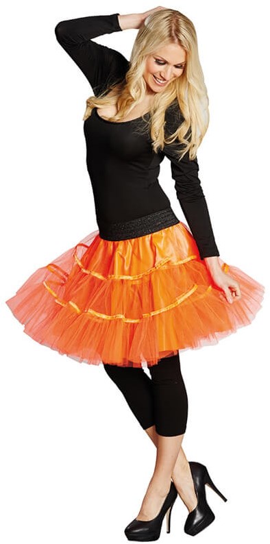 Effen gelaagde tule petticoat voor dames, prinsessen-tutu, tule rok