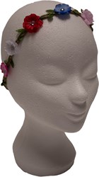 Haarbandje met Bloemen Multi met Strass 