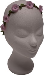 Haarbandje met Bloemen Roze met Strass